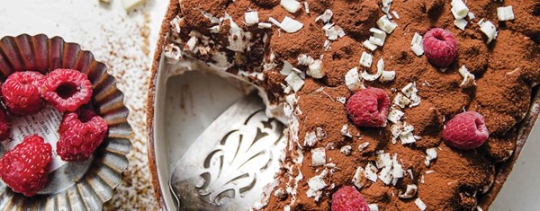 White chocolate raspberry tiramisù 