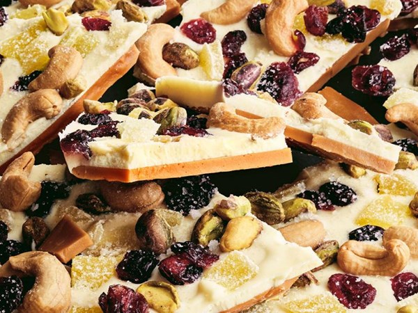 White chocolate toffee