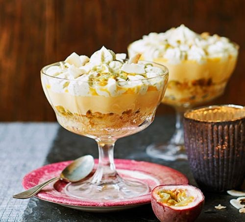 White chocolate trifle