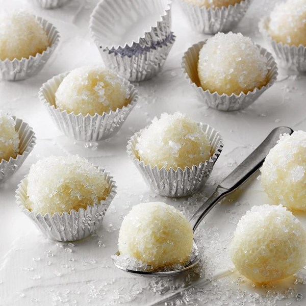 White chocolate truffles