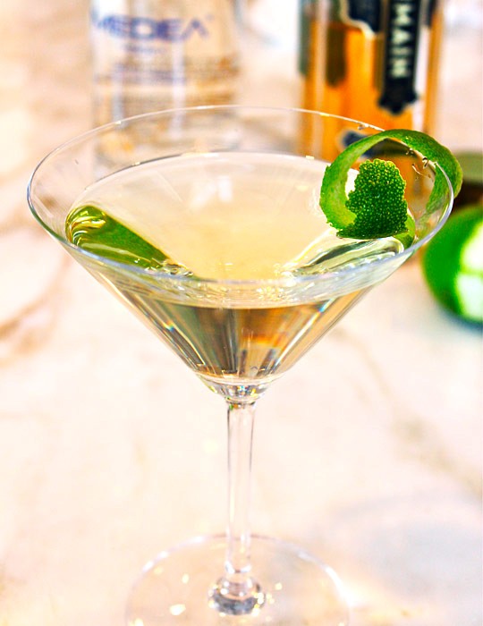 White cosmo cocktail