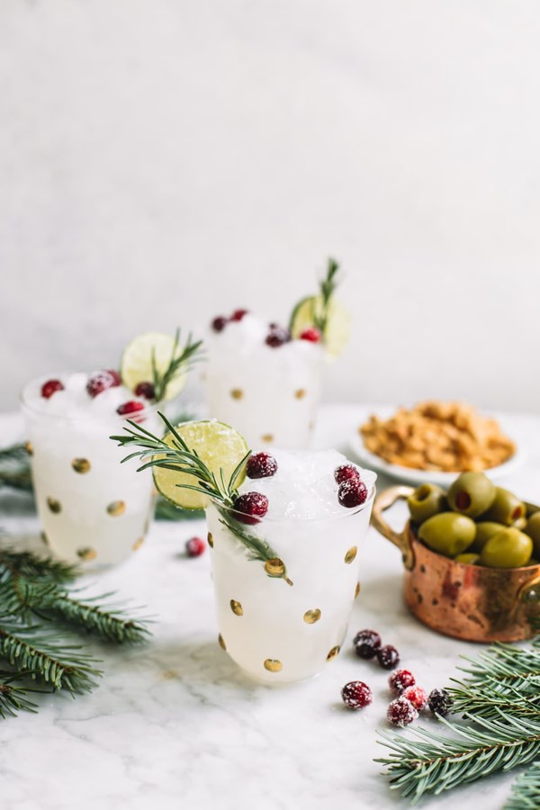 White cranberry margarita