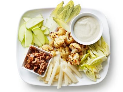 White crudité platter