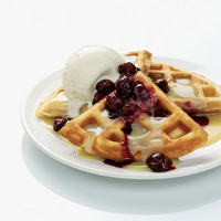 White forest waffles