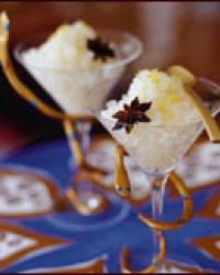 White grapefruit and star anise granita