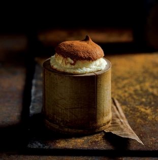 White miso soufflés