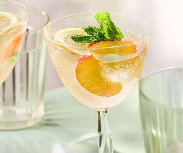 White peach sangria
