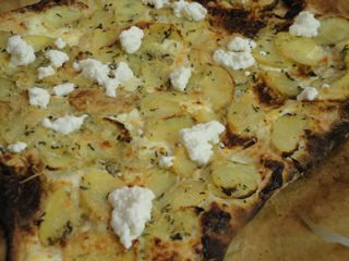 White potato pizza