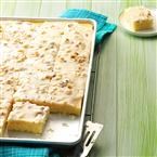 White Texas sheet cake