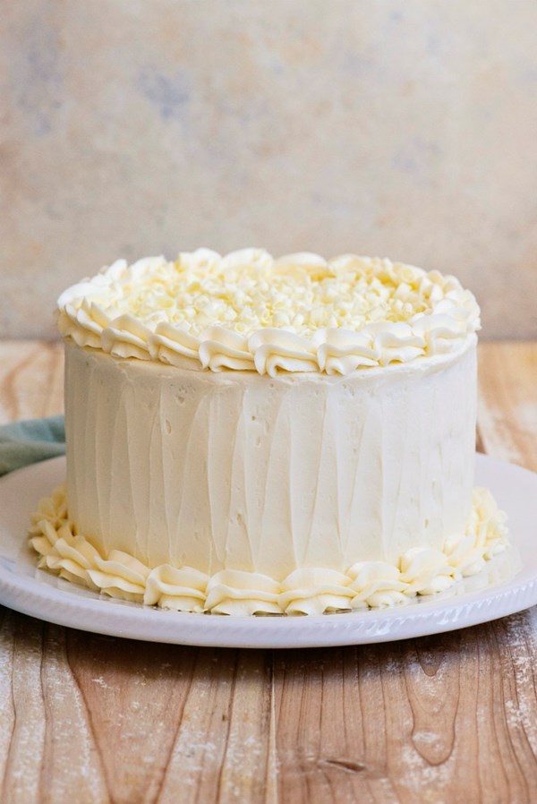 White wedding cake