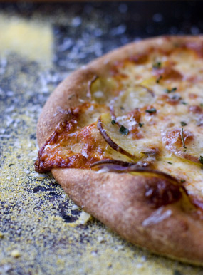 White whole wheat pizza dough