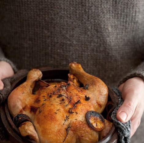 White wine roasted chicken