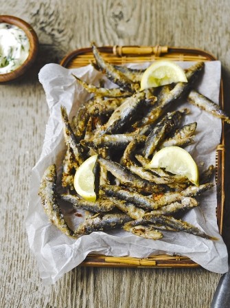 Whitebait & dill mayo