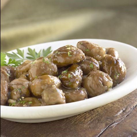 Whole braised chestnuts (Marrons braisés)