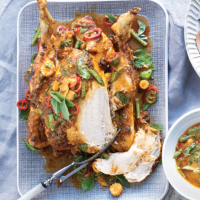 Whole chicken red curry with Thai basil