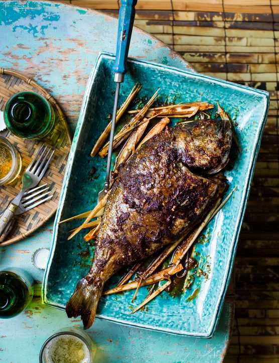Whole chilli and lemongrass sea bream