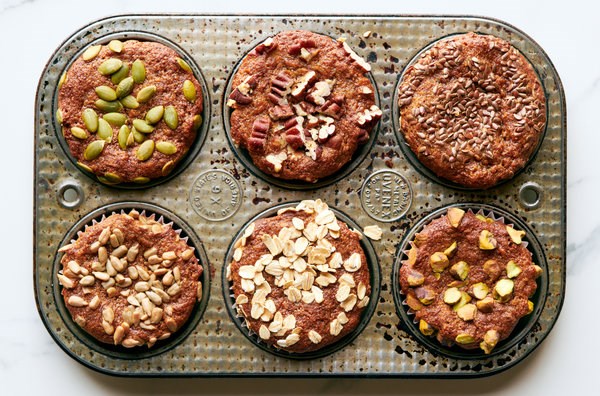 Whole-grain banana yogurt muffins [Genevieve Ko]