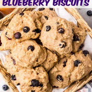 Whole grain blueberry biscuits