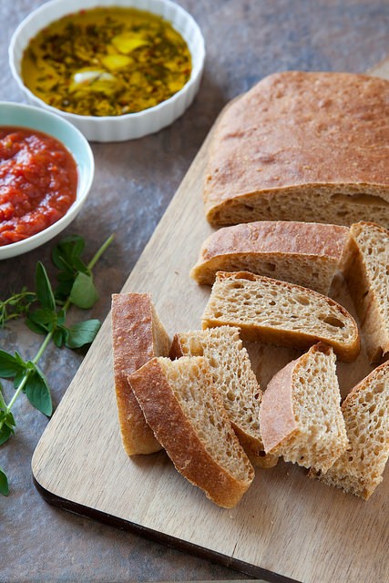 Whole grain ciabatta