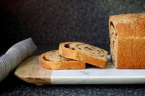 Whole-grain cinnamon swirl bread