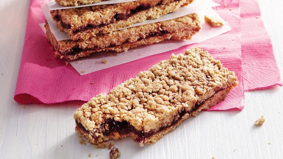 Whole grain fruit-filled bars