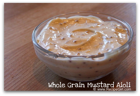 Whole grain mustard aioli