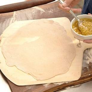 Whole-grain pizza dough