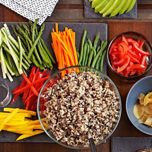 Whole-grain sushi rice