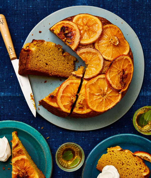 Whole orange and cardamom cake