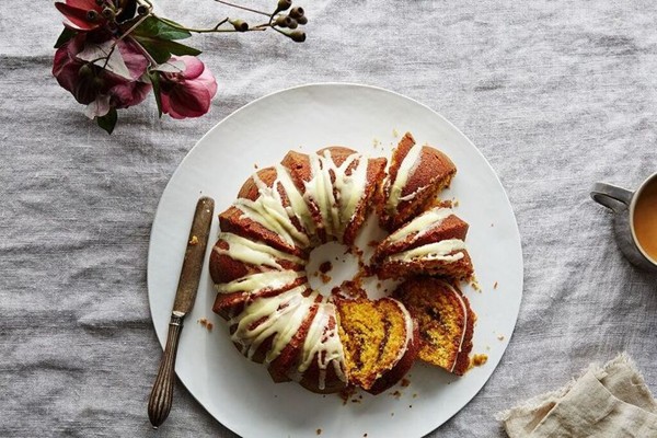Whole orange bundt cake with five-spice streusel