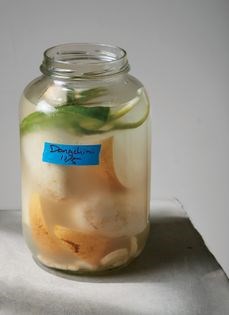 Whole radish water kimchi (Dongchimi)