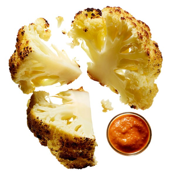 Whole roasted cauliflower