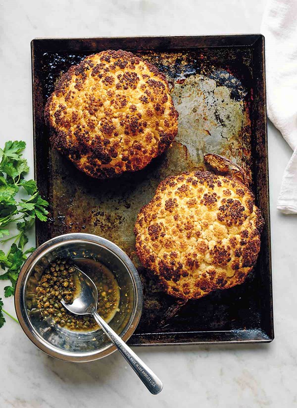 Whole roasted cauliflower
