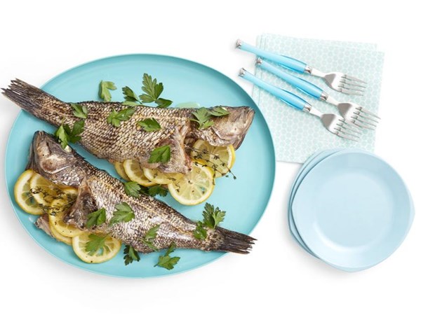 Whole roasted fish