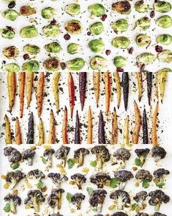 Whole roasted maple-ginger carrots