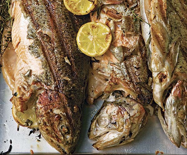 Whole smokegrilled mountain trout recipe Eat Your Books