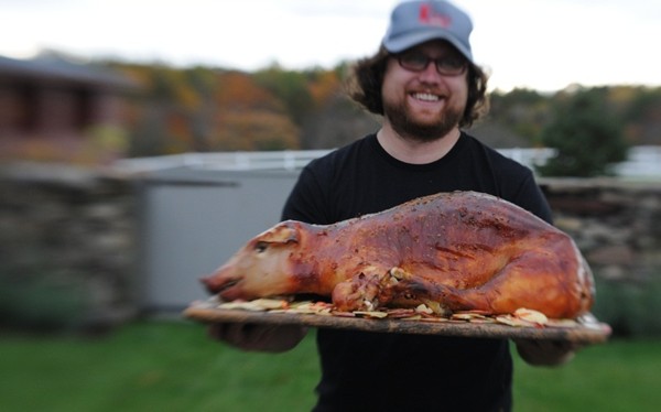 Whole smoked pig (the guy)