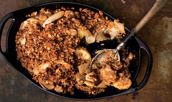 Whole wheat–apple crisp