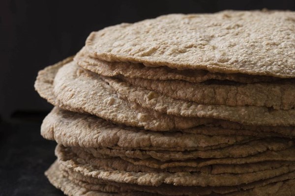 Whole wheat chapatis