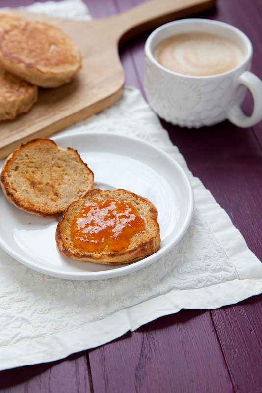 Whole wheat English muffins 