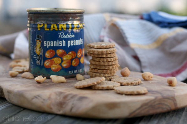 Whole wheat peanut crackers