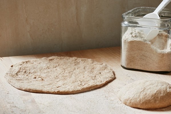 Whole-wheat pizza dough