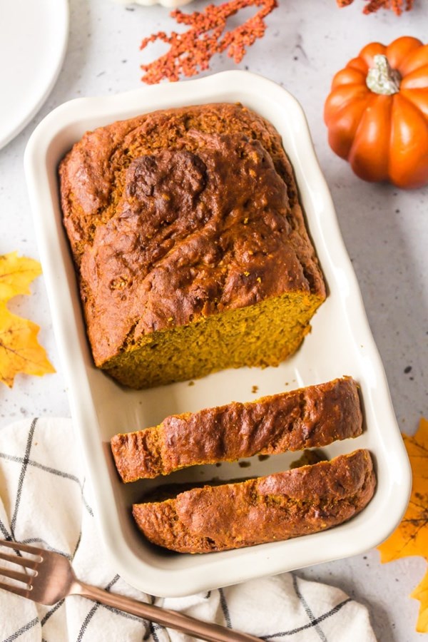 Whole wheat pumpkin banana bread