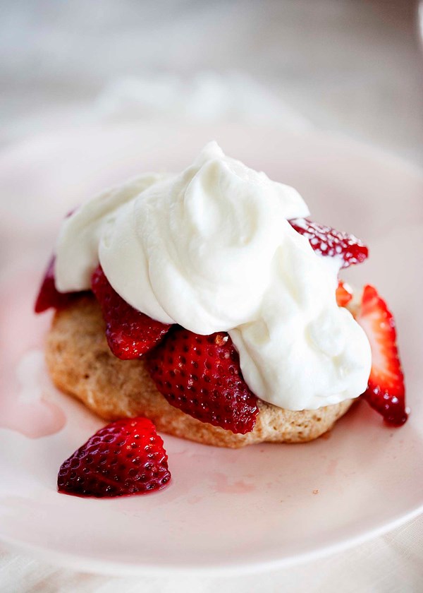 Whole wheat strawberry shortcake
