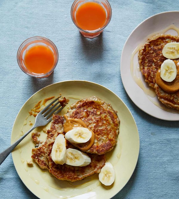 Wholemeal banana pancakes
