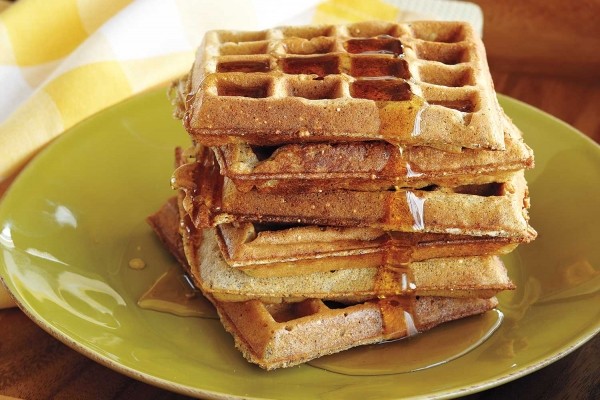 Wholesome whole grain waffles