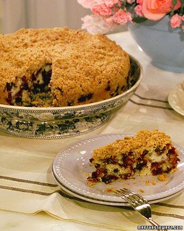 Wild-blueberry buckle