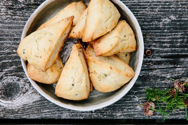 Wild garlic biscuits