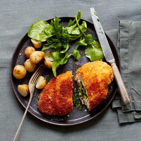 Wild garlic chicken Kiev