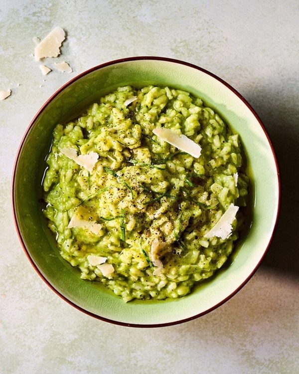 Wild garlic risotto